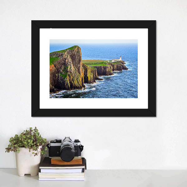 Neist Point Lighthouse Canvas Wall Art-5 Horizontal-Gallery Wrap-22" x 12"-Tiaracle
