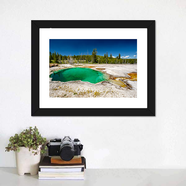 Hot Thermal Spring Abyss Pool Canvas Wall Art-5 Horizontal-Gallery Wrap-22" x 12"-Tiaracle
