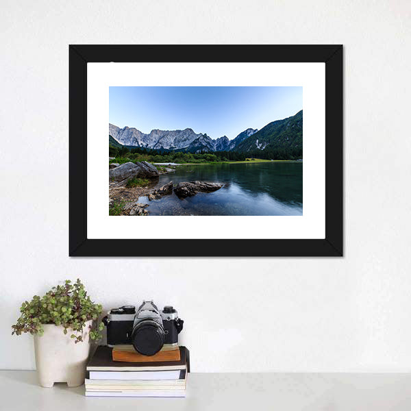 Mount Mangart In Italian Alps Canvas Wall Art-5 Horizontal-Gallery Wrap-22" x 12"-Tiaracle