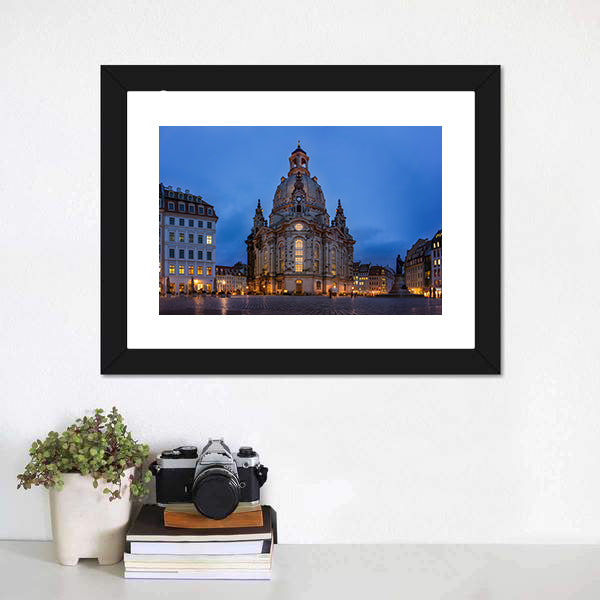 Frauenkirche Dresden Canvas Wall Art-5 Horizontal-Gallery Wrap-22" x 12"-Tiaracle