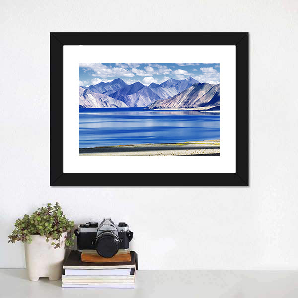 Lake In Ladakh Canvas Wall Art-5 Horizontal-Gallery Wrap-22" x 12"-Tiaracle