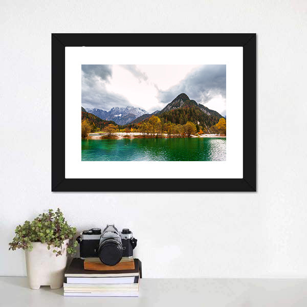 Lake Jasna Slovenia Canvas Wall Art-5 Horizontal-Gallery Wrap-22" x 12"-Tiaracle