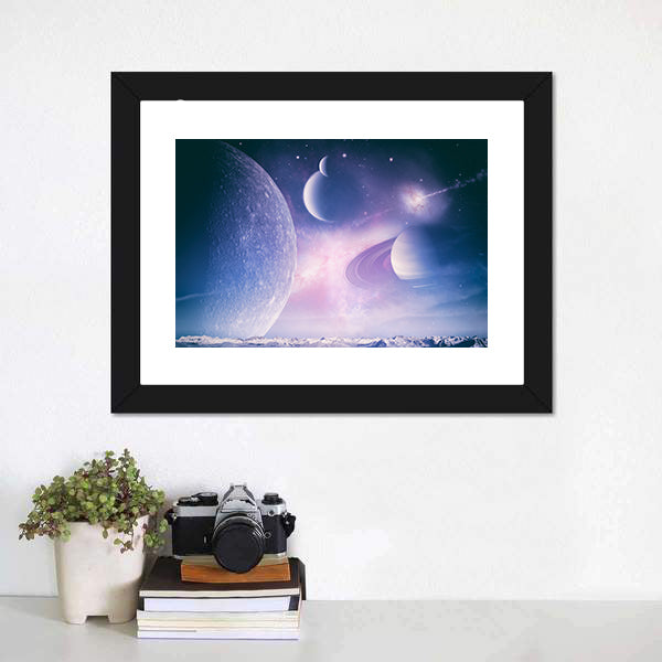 Abstract Fantasy Backgrounds Canvas Wall Art-3 Horizontal-Gallery Wrap-25" x 16"-Tiaracle