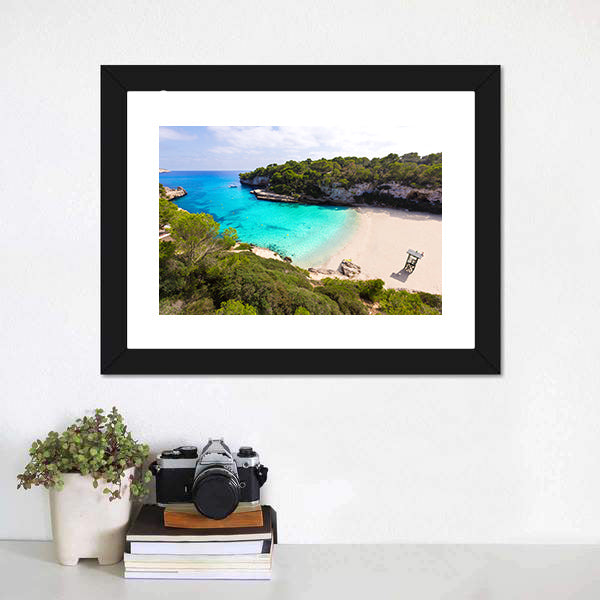 Beach In Mallorca Spain Canvas Wall Art-5 Horizontal-Gallery Wrap-22" x 12"-Tiaracle