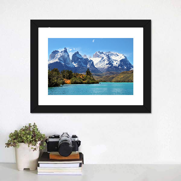 Azure Lake Pehoe Canvas Wall Art