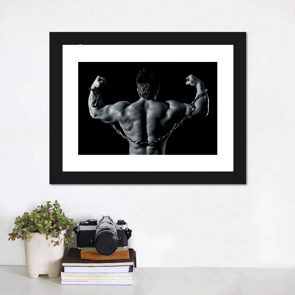Handsome Young Muscular Sports Canvas Wall Art-5 Horizontal-Gallery Wrap-22" x 12"-Tiaracle