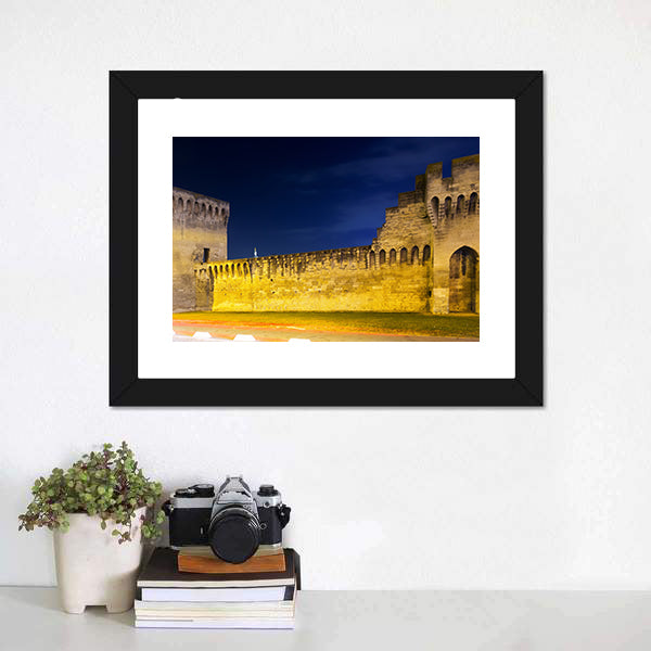 Avignon City at Night Canvas Wall Art