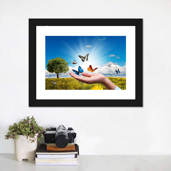 Environmental Protection Concept Canvas Wall Art-5 Horizontal-Gallery Wrap-22" x 12"-Tiaracle