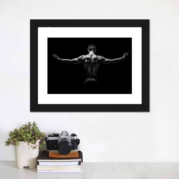 Healthy Muscular Young Man Canvas Wall Art-5 Horizontal-Gallery Wrap-22" x 12"-Tiaracle