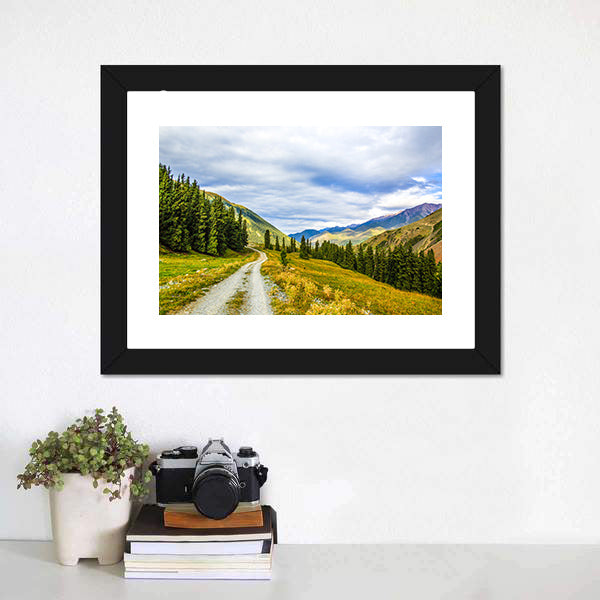 Mountain Road & Landscape Canvas Wall Art