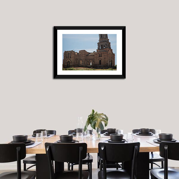 Ruined Kazan Church and Bell Tower Canvas Wall Art
