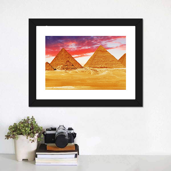 Egyptian Pyramids Canvas Wall Art