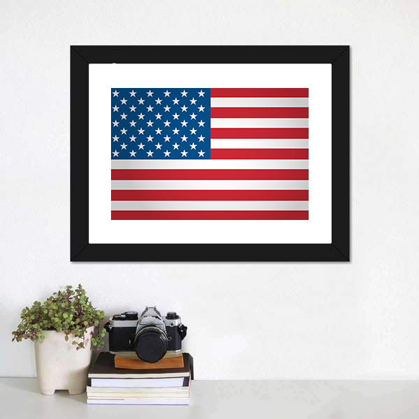 American Flag Canvas Wall Art-5 Horizontal-Gallery Wrap-22" x 12"-Tiaracle