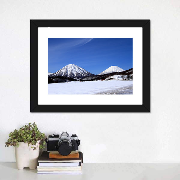 Kimobetsu Town In Winter Canvas Wall Art-3 Horizontal-Gallery Wrap-25" x 16"-Tiaracle