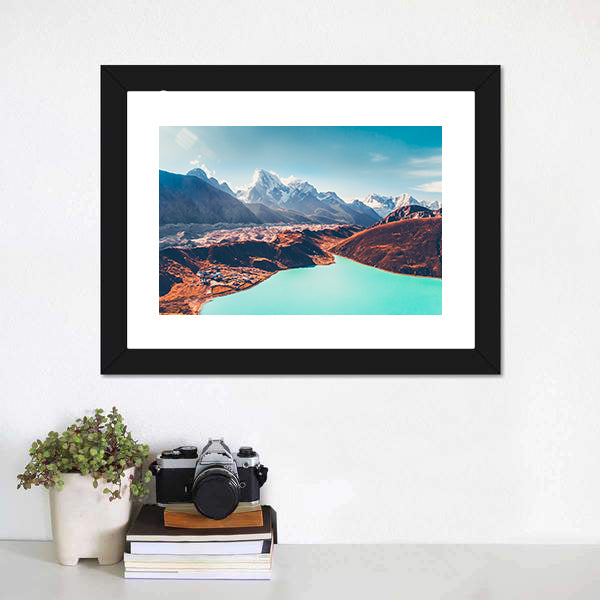 Gokyo Lake Canvas Wall Art-5 Horizontal-Gallery Wrap-22" x 12"-Tiaracle