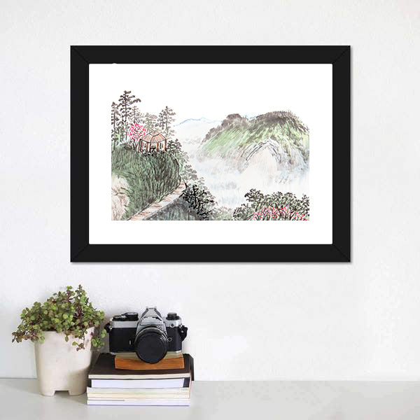Chinese Landscape Abstract Canvas Wall Art