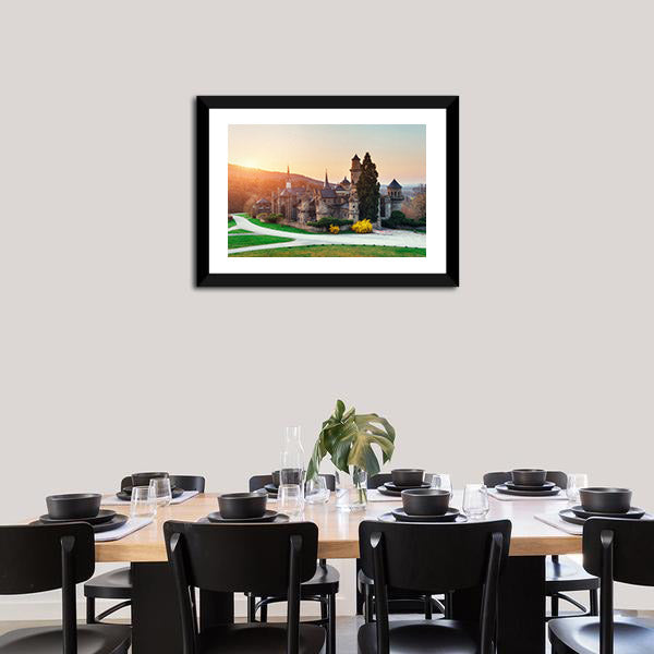 Castle In Germany Canvas Wall Art-5 Horizontal-Gallery Wrap-22" x 12"-Tiaracle