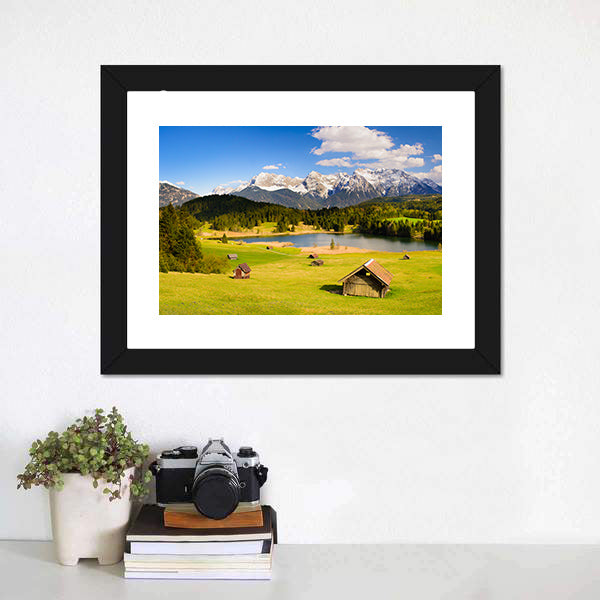 Lake in the Bavarian Alps Canvas Wall Art