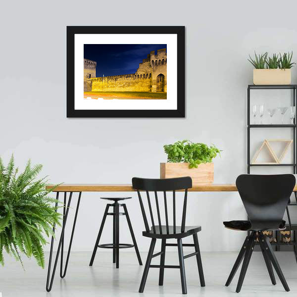 Avignon City at Night Canvas Wall Art