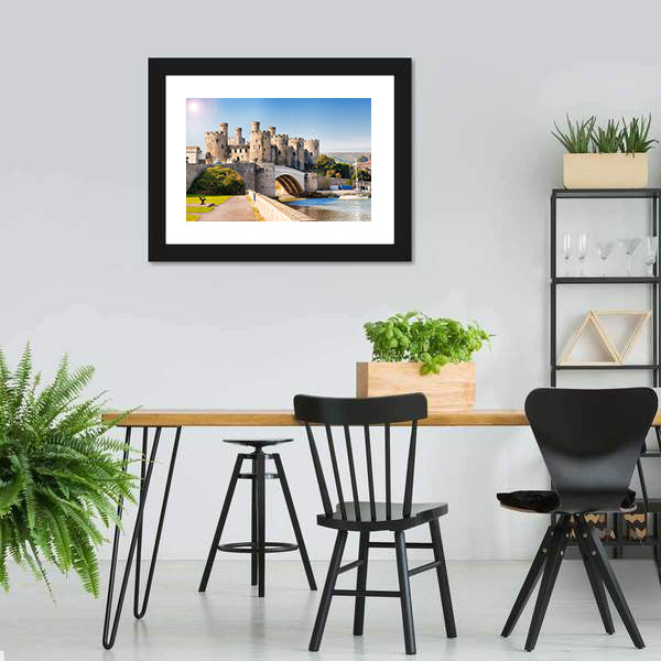 Famous Conwy Castle In Wales Canvas Wall Art