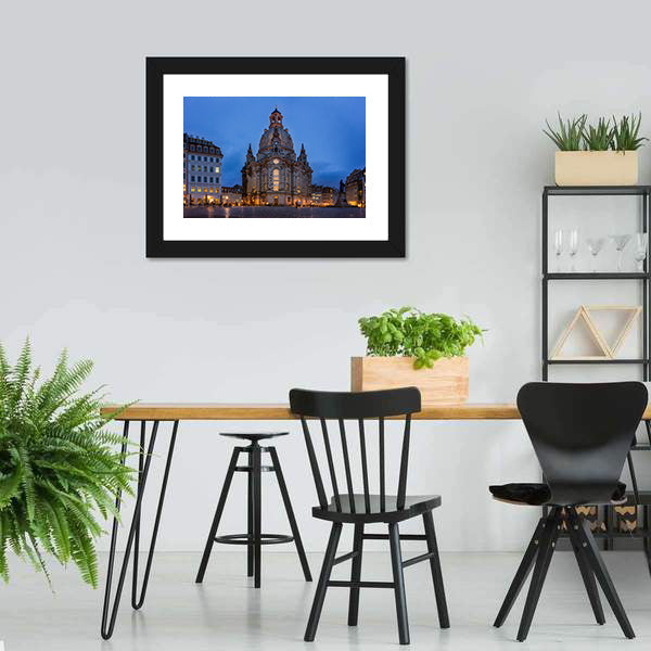 Frauenkirche Dresden Canvas Wall Art-5 Horizontal-Gallery Wrap-22" x 12"-Tiaracle