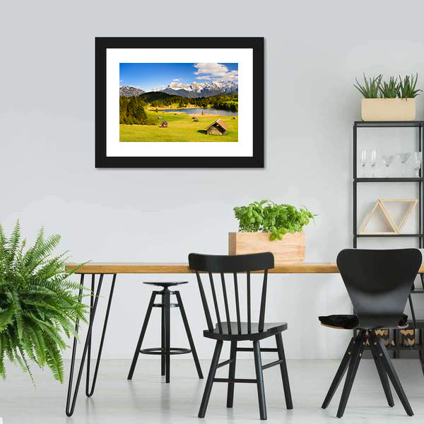 Lake in the Bavarian Alps Canvas Wall Art