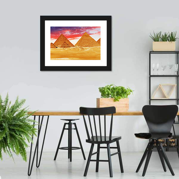 Egyptian Pyramids Canvas Wall Art