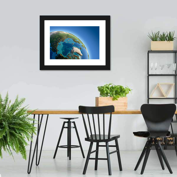 Fragment Of Earth Canvas Wall Art-3 Horizontal-Gallery Wrap-25" x 16"-Tiaracle