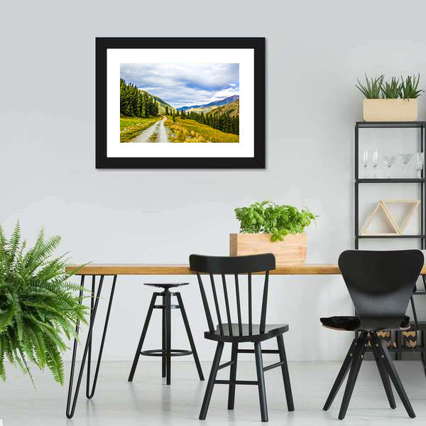 Mountain Road & Landscape Canvas Wall Art