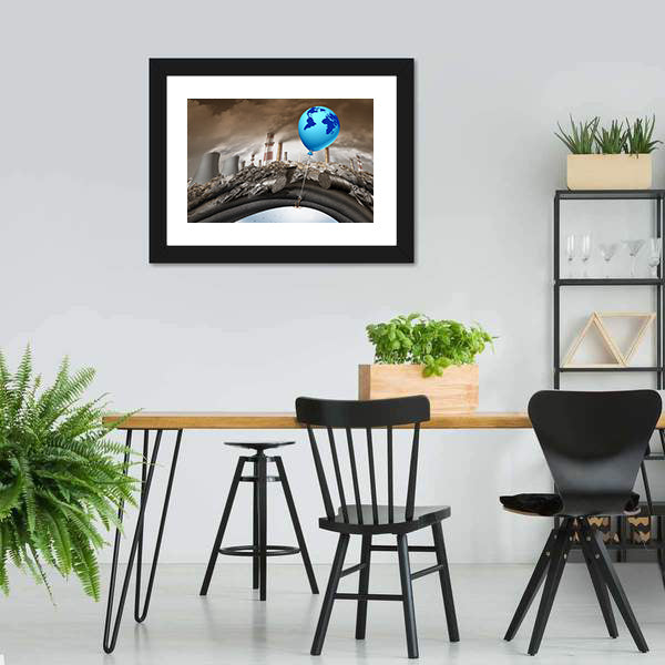 Concept of Climate Change and Hope Canvas Wall Art