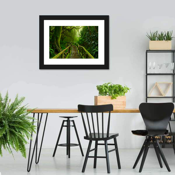 Nepal Jungle Canvas Wall Art-5 Horizontal-Gallery Wrap-22" x 12"-Tiaracle