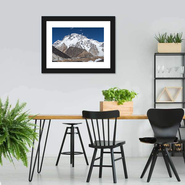 K2 Trek Mountain Landscape Canvas Wall Art