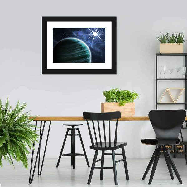 Big Gassy Planet Canvas Wall Art-3 Horizontal-Gallery Wrap-25" x 16"-Tiaracle