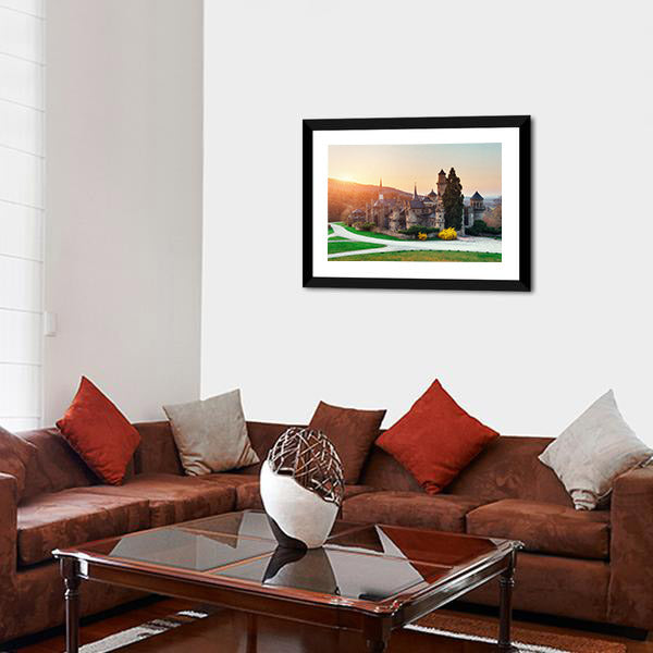 Castle In Germany Canvas Wall Art-5 Horizontal-Gallery Wrap-22" x 12"-Tiaracle