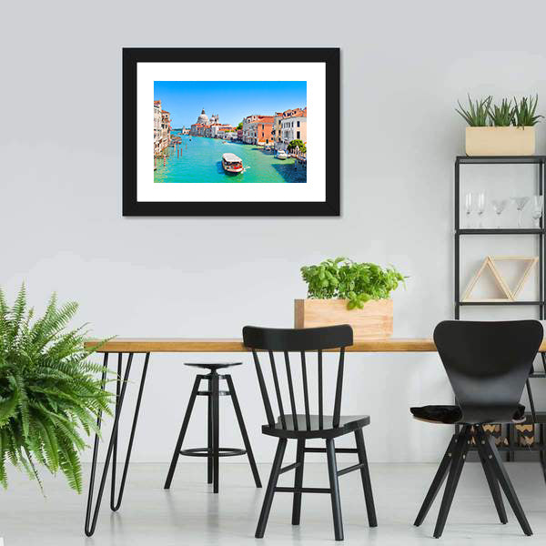 Canal Grande in Sunny Venice Canvas Wall Art