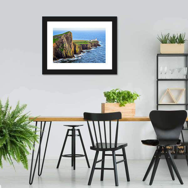 Neist Point Lighthouse Canvas Wall Art-5 Horizontal-Gallery Wrap-22" x 12"-Tiaracle