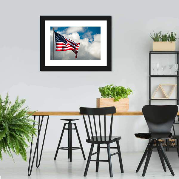 American Flag Canvas Wall Art-5 Horizontal-Gallery Wrap-22" x 12"-Tiaracle