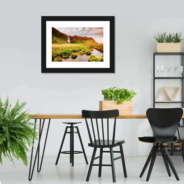Blooming Green Field Canvas Wall Art