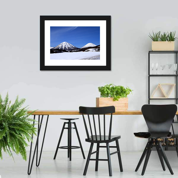 Kimobetsu Town In Winter Canvas Wall Art-3 Horizontal-Gallery Wrap-25" x 16"-Tiaracle