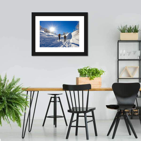 Cross-Country Skiing Canvas Wall Art-5 Horizontal-Gallery Wrap-22" x 12"-Tiaracle