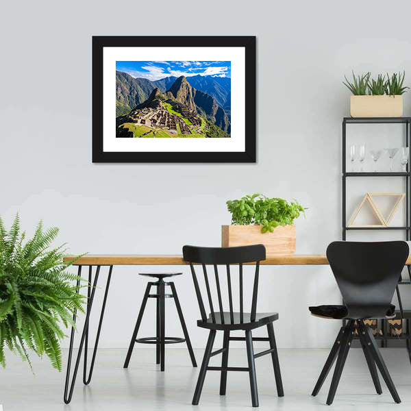 Machu Picchu Canvas Wall Art-5 Horizontal-Gallery Wrap-22" x 12"-Tiaracle