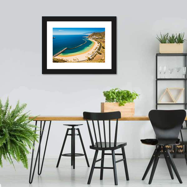 Beach Las Teresitas Canvas Wall Art-5 Horizontal-Gallery Wrap-22" x 12"-Tiaracle