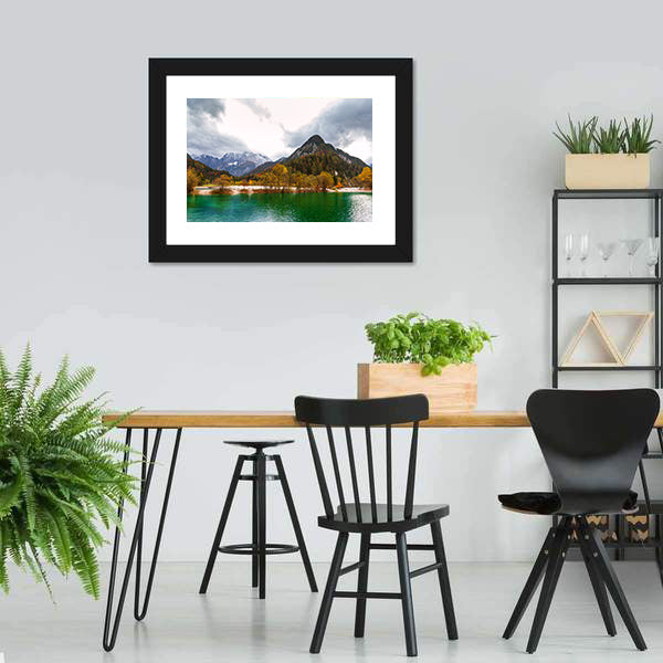 Lake Jasna Slovenia Canvas Wall Art-5 Horizontal-Gallery Wrap-22" x 12"-Tiaracle