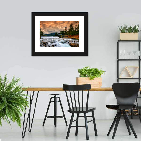 Dam Mentawa, Indonesia Canvas Wall Art