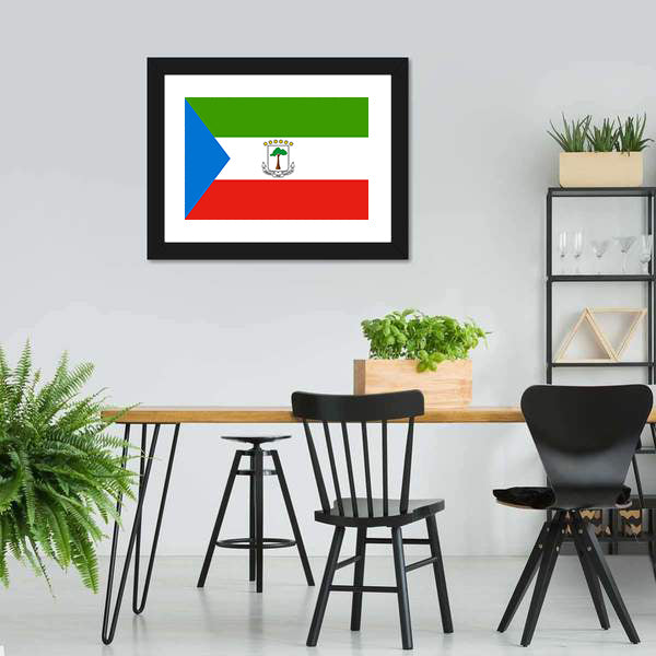 Guinean National Official Flag Canvas Wall Art-5 Horizontal-Gallery Wrap-22" x 12"-Tiaracle
