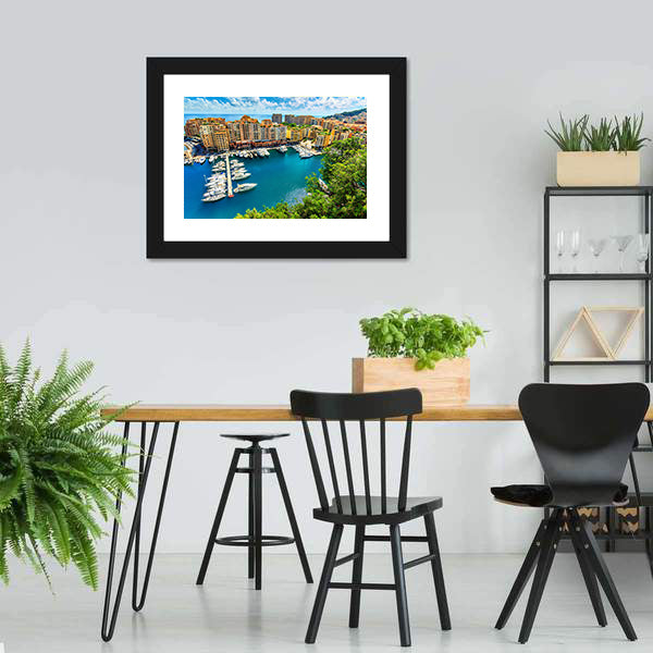 Monte Carlo Bay Monaco Canvas Wall Art-5 Horizontal-Gallery Wrap-22" x 12"-Tiaracle