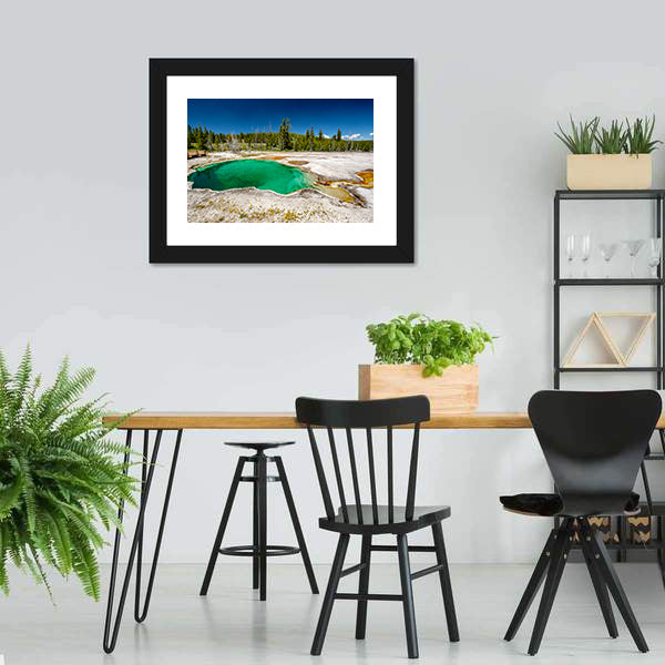 Hot Thermal Spring Abyss Pool Canvas Wall Art-5 Horizontal-Gallery Wrap-22" x 12"-Tiaracle