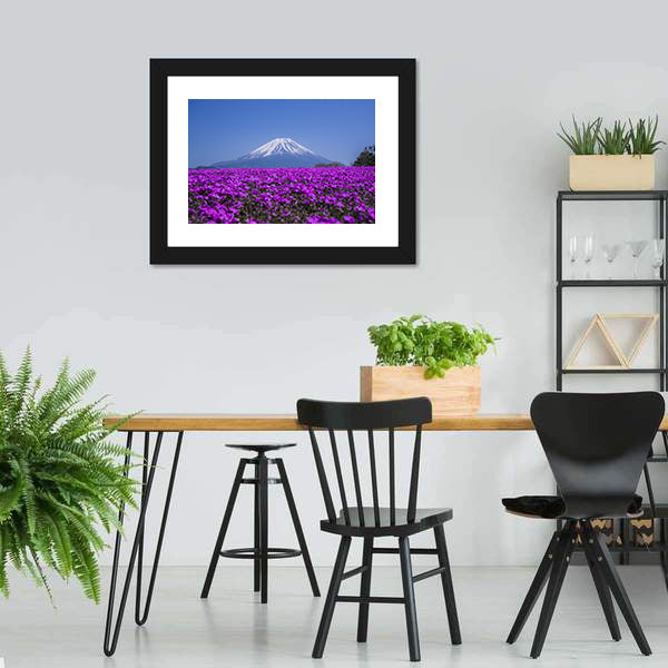 Mount Fuji In Spring Canvas Wall Art-5 Horizontal-Gallery Wrap-22" x 12"-Tiaracle