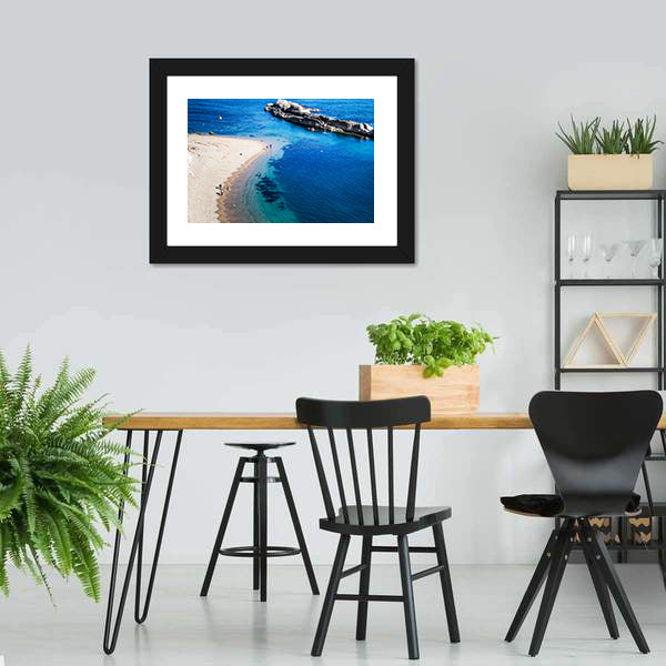 Jurassic Coast Of Dorset Canvas Wall Art-5 Horizontal-Gallery Wrap-22" x 12"-Tiaracle