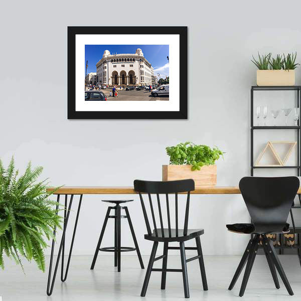 La Grande Poste in Algiers Canvas Wall Art